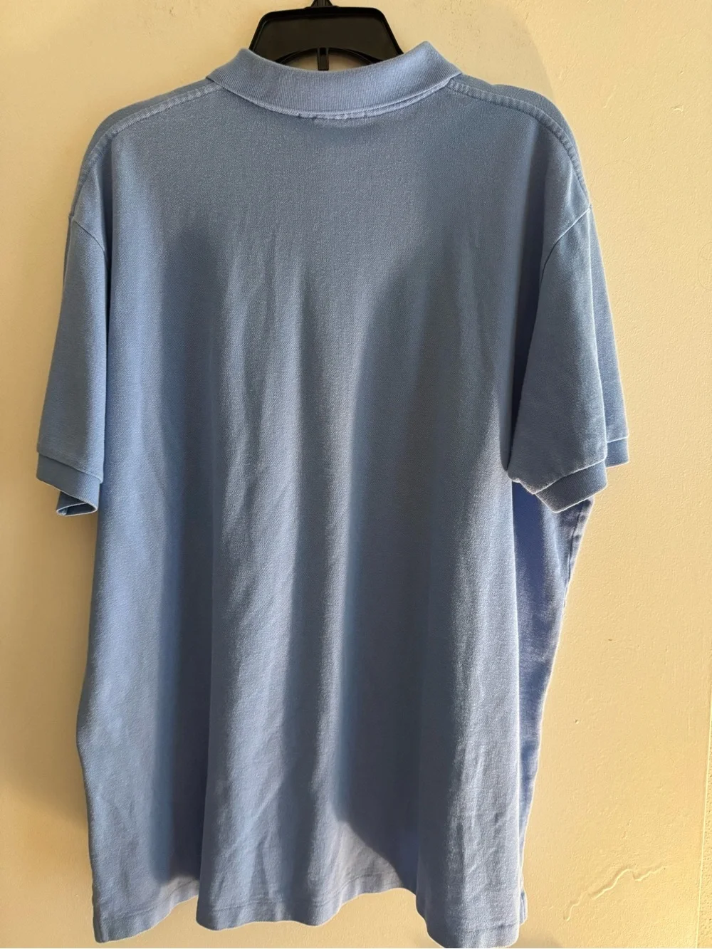 Vintage Ralph Lauren Polo Shirt in Light Blue with Green Logo Size XL